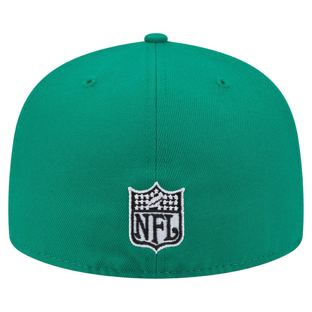 Philadelphia Eagles New Era Throwback Oversized 59FIFTY Fitted Hat - Kelly Green sale