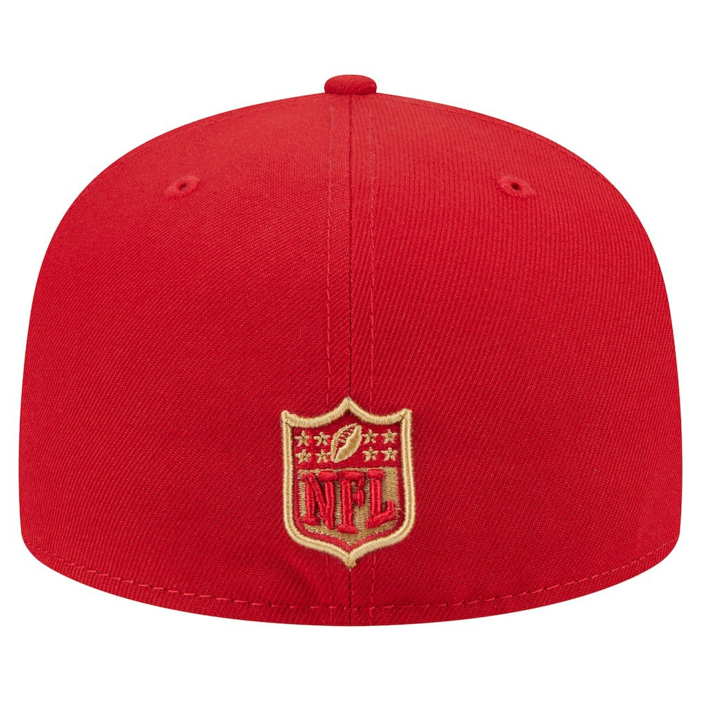 San Francisco 49ers New Era Oversized 59FIFTY Fitted Hat - Scarlet sale