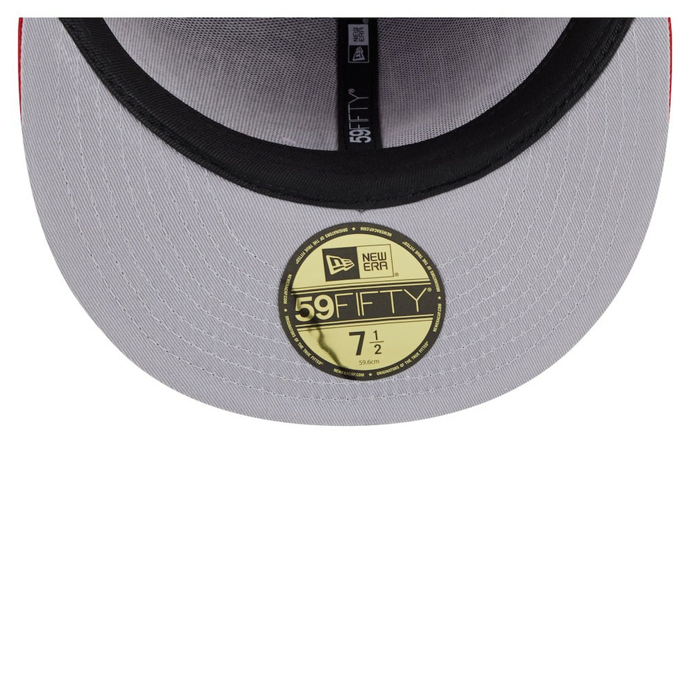 San Francisco 49ers New Era Oversized 59FIFTY Fitted Hat - Scarlet sale