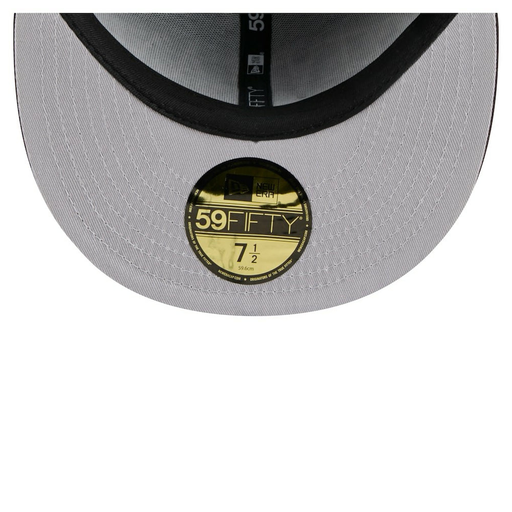 Cleveland Browns New Era Throwback Oversized 59FIFTY Fitted Hat - Brown cheap