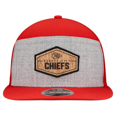 Kansas City Chiefs New Era Cork Split Panel 9FIFTY Trucker Snapback Hat - Gray/Red cheap