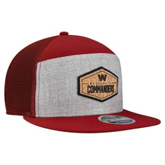 Washington Commanders New Era Cork Split Panel 9FIFTY Trucker Snapback Hat - Gray/Burgundy for sale