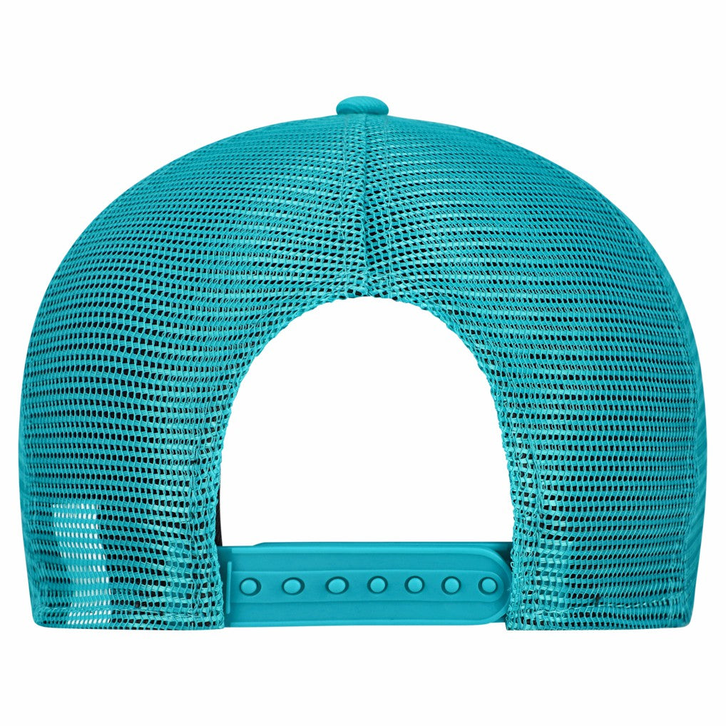Miami Dolphins New Era Cork Split Panel 9FIFTY Trucker Snapback Hat - Gray/Aqua on sale