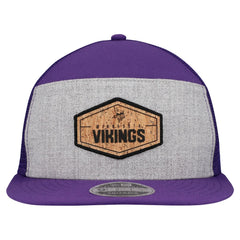 Minnesota Vikings New Era Cork Split Panel 9FIFTY Trucker Snapback Hat - Gray/Purple online