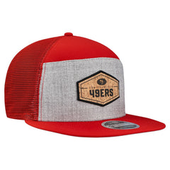 San Francisco 49ers New Era Cork Split Panel 9FIFTY Trucker Snapback Hat - Gray/Scarlet outlet