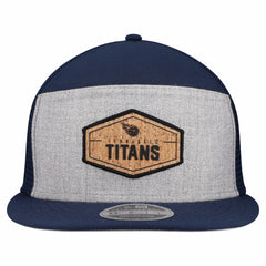 Tennessee Titans New Era Cork Split Panel 9FIFTY Trucker Snapback Hat - Gray/Navy sale