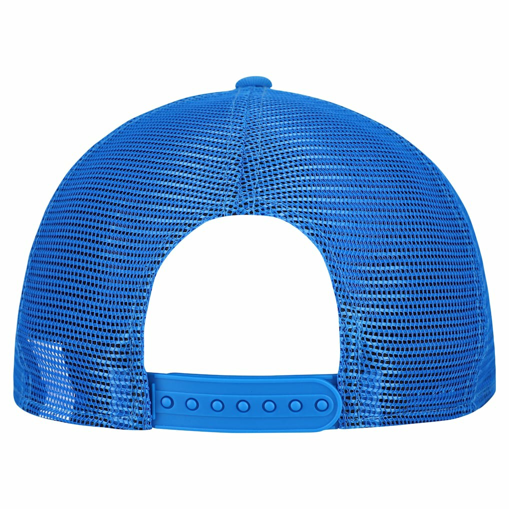 Detroit Lions New Era Cork Split Panel 9FIFTY Trucker Snapback Hat - Gray/Blue on sale
