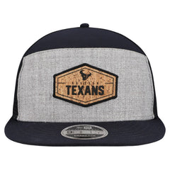 Houston Texans New Era Cork Split Panel 9FIFTY Trucker Snapback Hat - Gray/Navy outlet