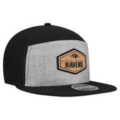 Baltimore Ravens New Era Cork Split Panel 9FIFTY Trucker Snapback Hat - Gray/Black cheap