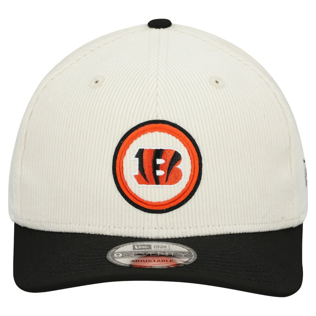 Cincinnati Bengals New Era Loyal Corduroy 9SEVENTY Adjustable Hat - Stone on sale