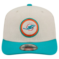 Miami Dolphins New Era Loyal Corduroy 9SEVENTY Adjustable Hat - Stone cheap