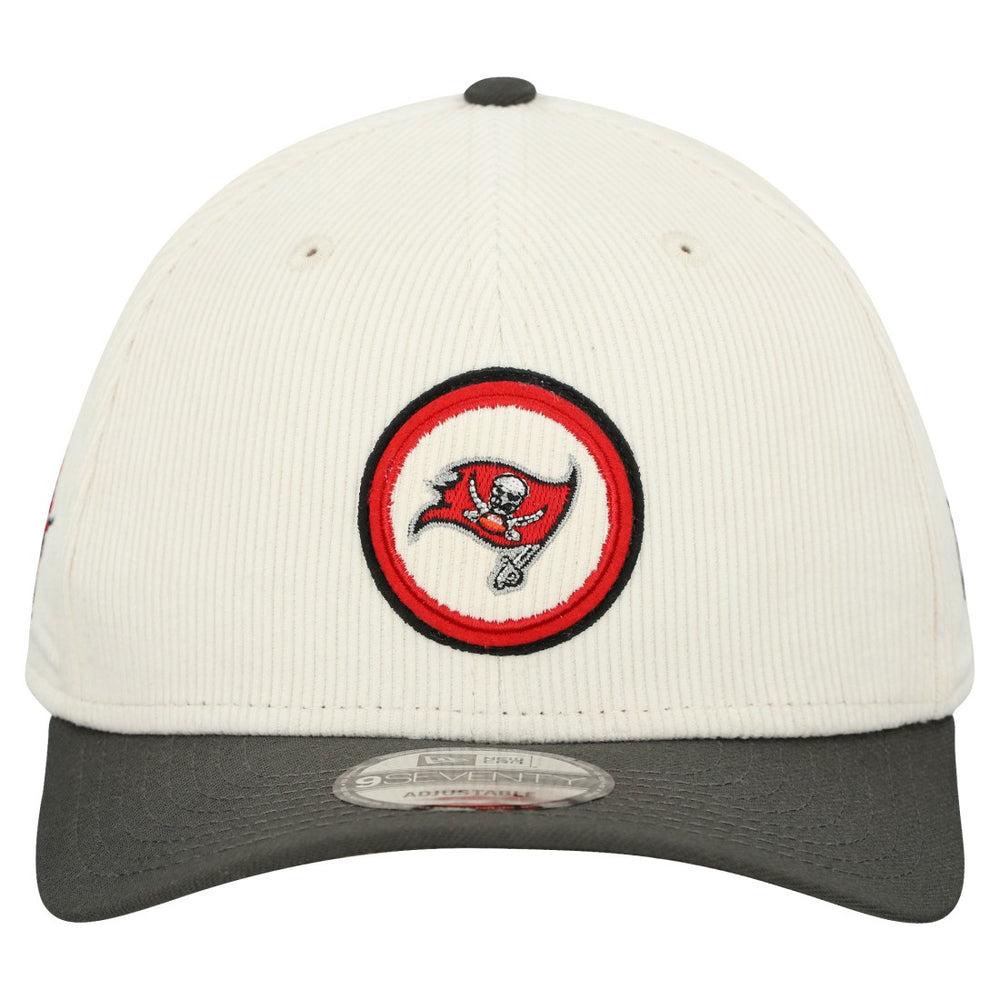 Tampa Bay Buccaneers New Era Loyal Corduroy 9SEVENTY Adjustable Hat - Stone cheap