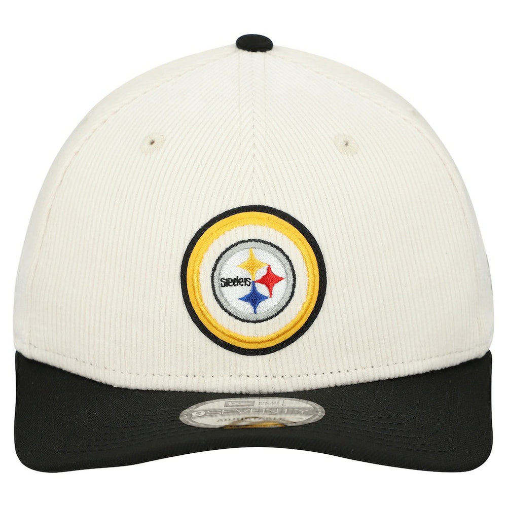 Pittsburgh Steelers New Era Loyal Corduroy 9SEVENTY Adjustable Hat - Stone discount