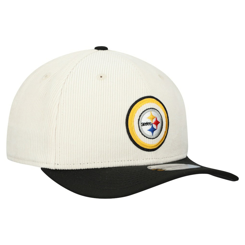 Pittsburgh Steelers New Era Loyal Corduroy 9SEVENTY Adjustable Hat - Stone discount