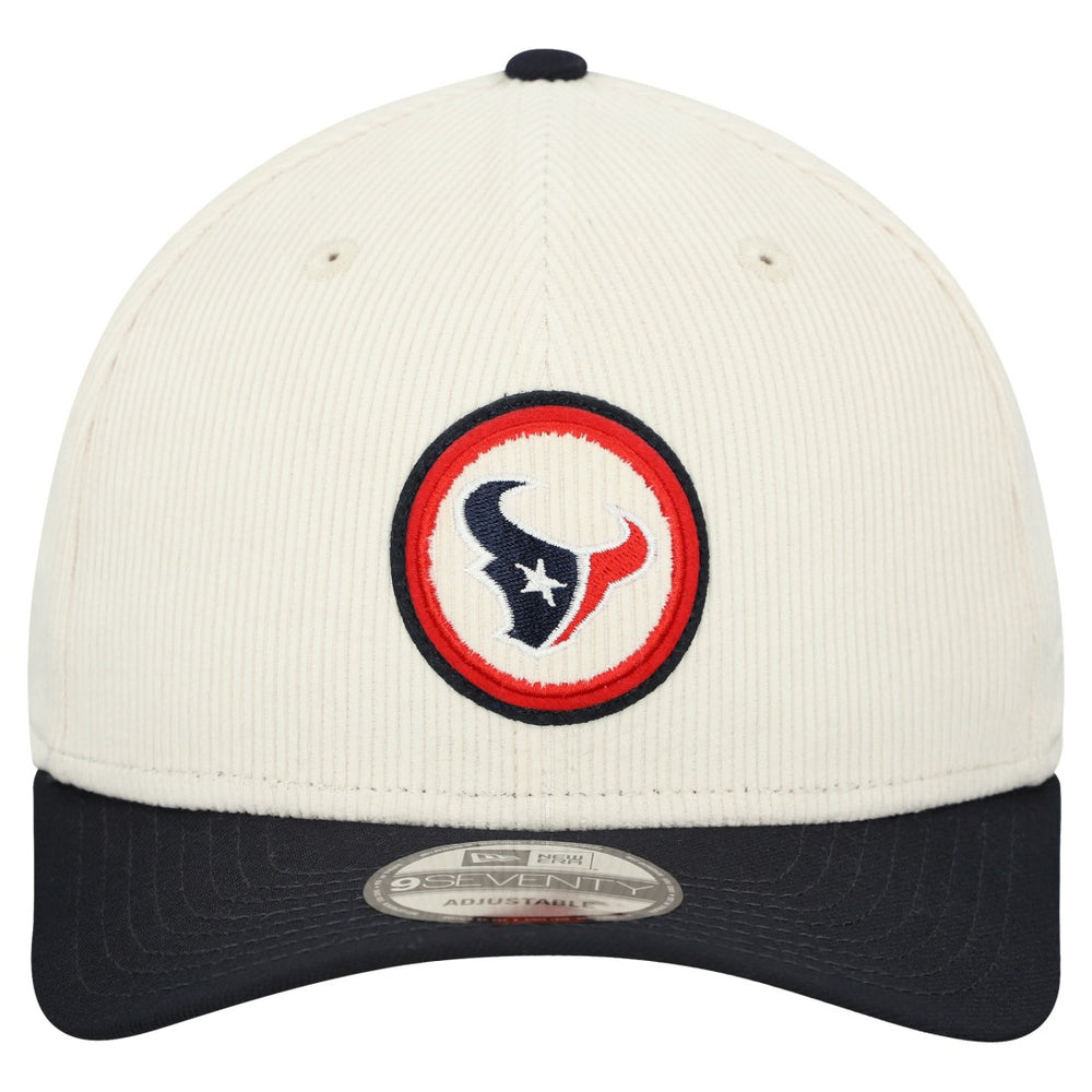 Houston Texans New Era Loyal Corduroy 9SEVENTY Adjustable Hat - Stone for sale