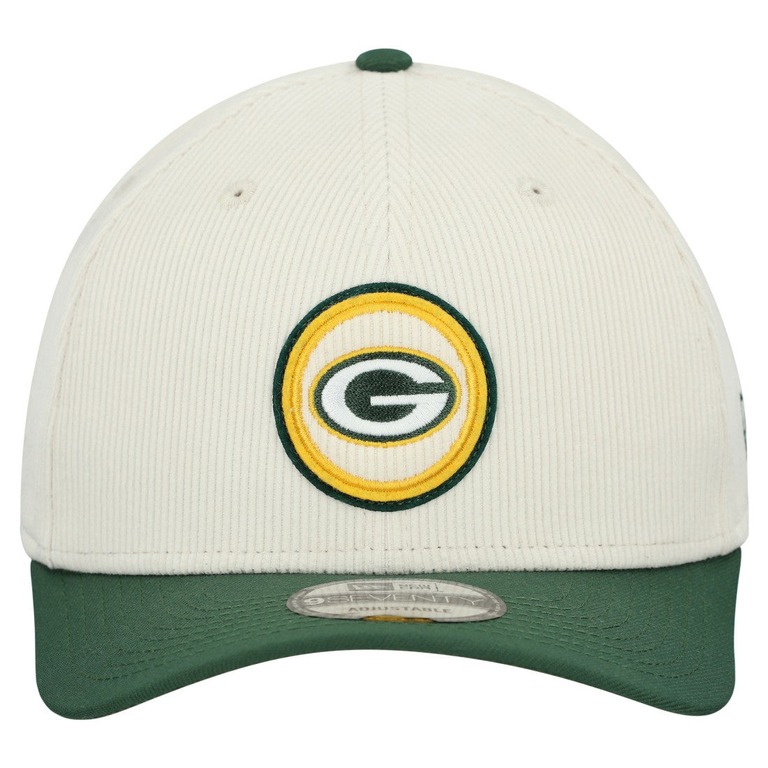 Green Bay Packers New Era Loyal Corduroy 9SEVENTY Adjustable Hat - Stone cheap