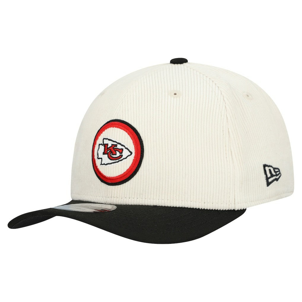 Kansas City Chiefs New Era Loyal Corduroy 9SEVENTY Adjustable Hat - Stone on sale