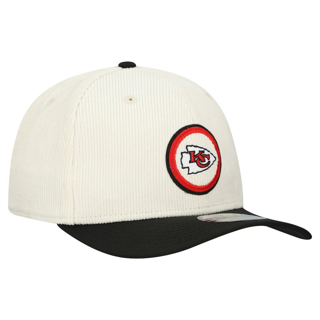 Kansas City Chiefs New Era Loyal Corduroy 9SEVENTY Adjustable Hat - Stone on sale