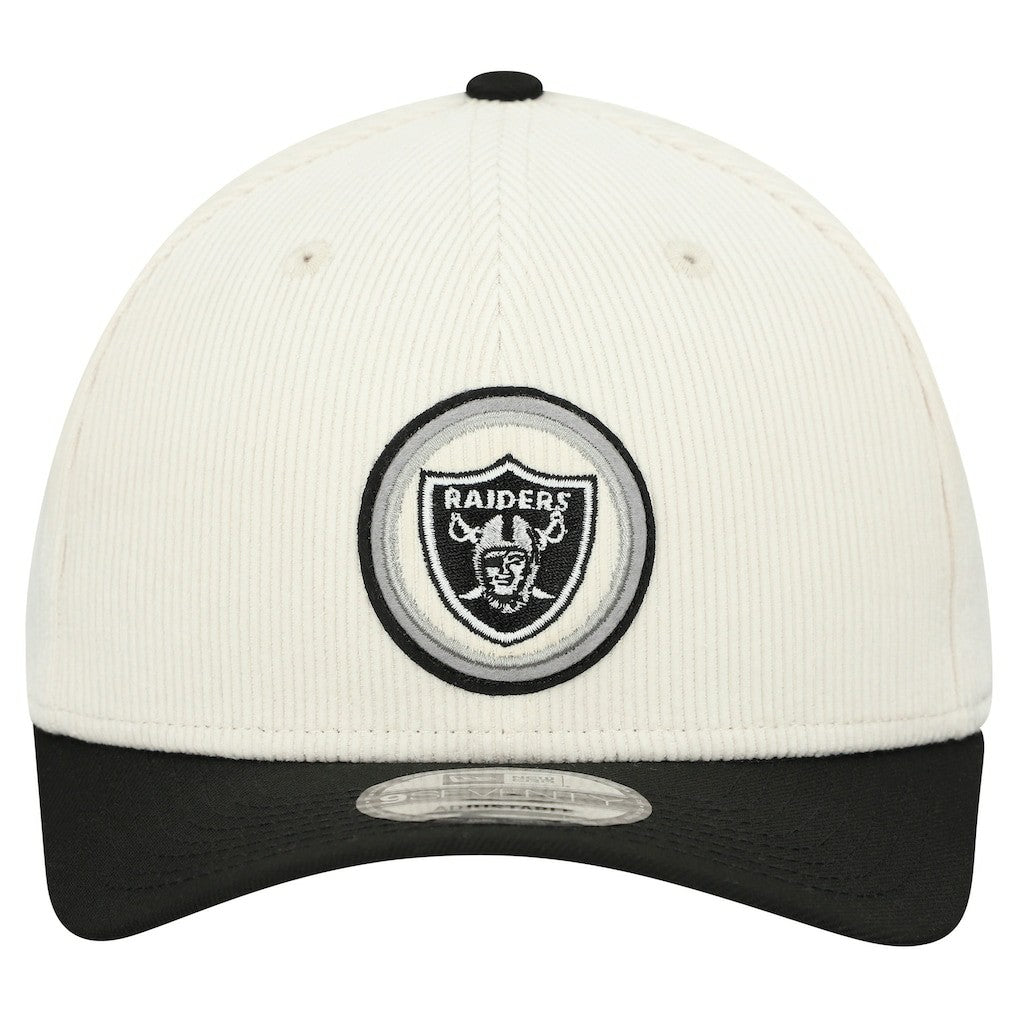 Las Vegas Raiders New Era Loyal Corduroy 9SEVENTY Adjustable Hat - Stone for sale