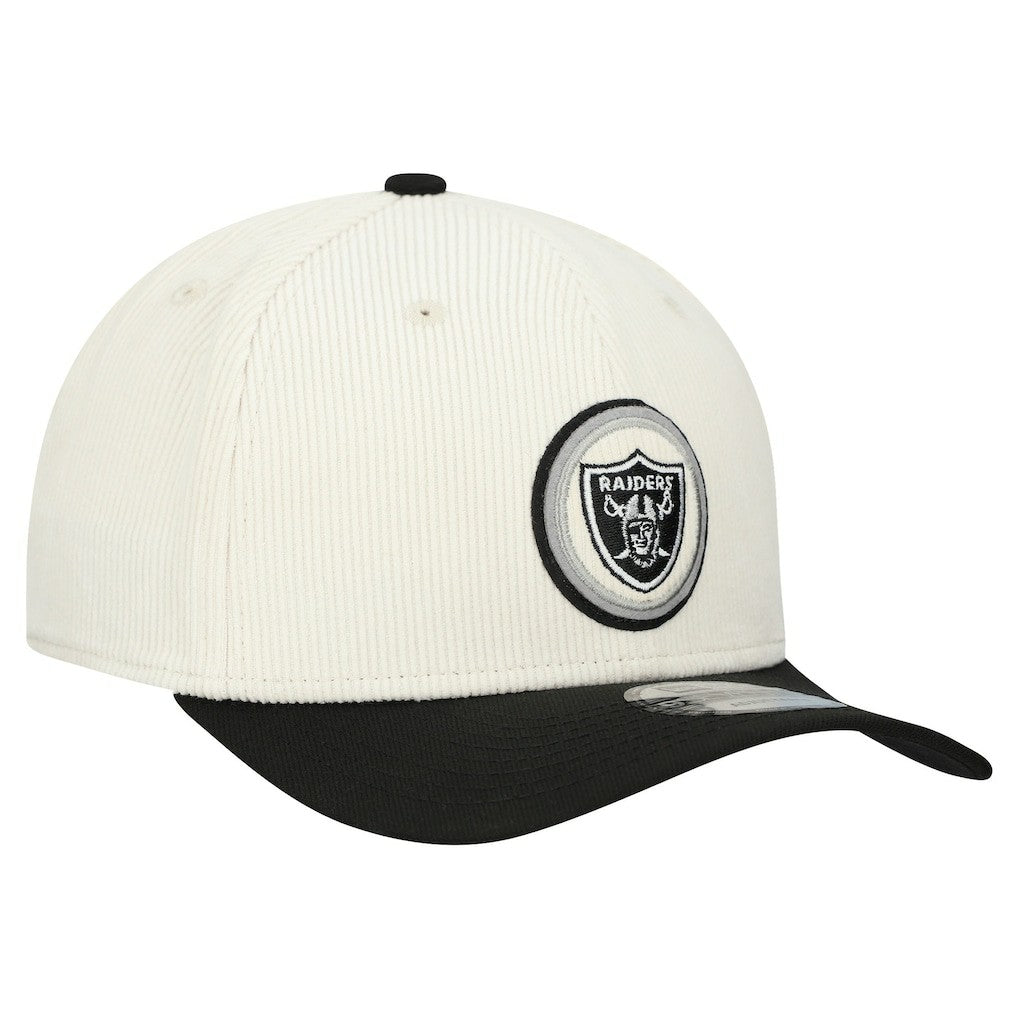 Las Vegas Raiders New Era Loyal Corduroy 9SEVENTY Adjustable Hat - Stone for sale