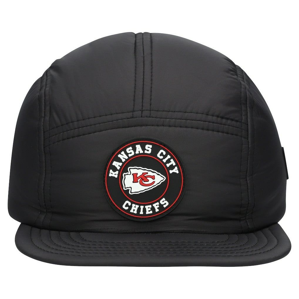 Kansas City Chiefs New Era Quilted Camper Adjustable Hat - Black for sale
