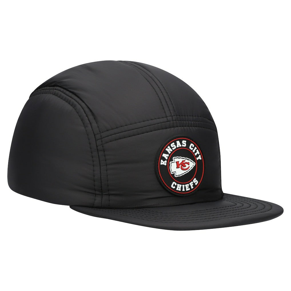 Kansas City Chiefs New Era Quilted Camper Adjustable Hat - Black for sale