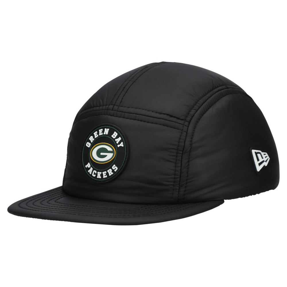 Green Bay Packers New Era Quilted Camper Adjustable Hat - Black cheap