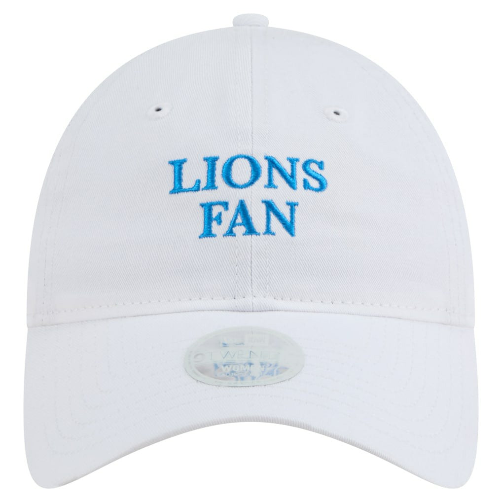 Detroit Lions New Era Women's Team Fan 9TWENTY Adjustable Hat - White discount