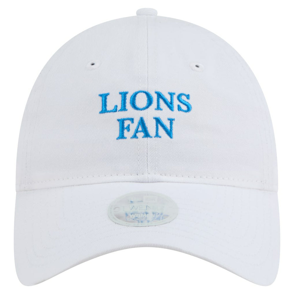 Detroit Lions New Era Women's Team Fan 9TWENTY Adjustable Hat - White discount