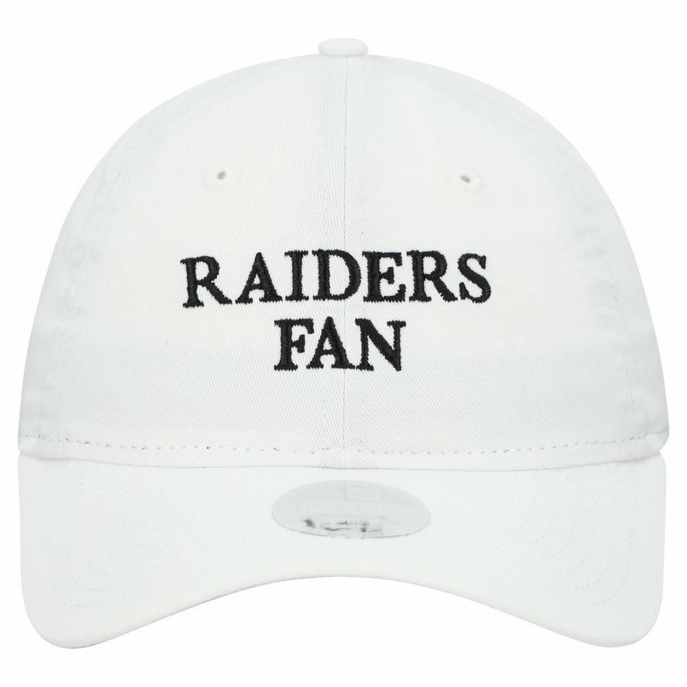 Las Vegas Raiders New Era Women's Team Fan 9TWENTY Adjustable Hat - White discount