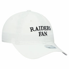 Las Vegas Raiders New Era Women's Team Fan 9TWENTY Adjustable Hat - White discount