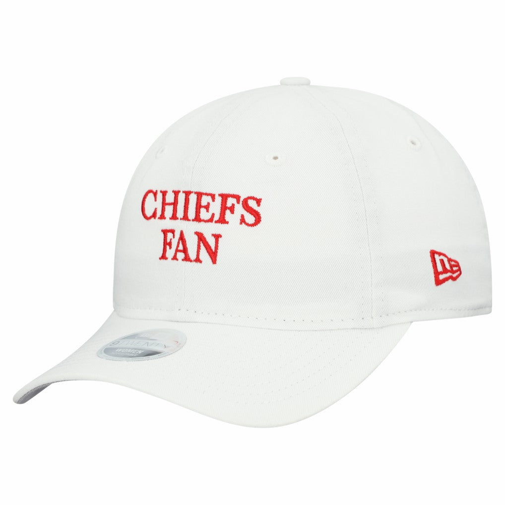 Kansas City Chiefs New Era Women's Team Fan 9TWENTY Adjustable Hat - White outlet