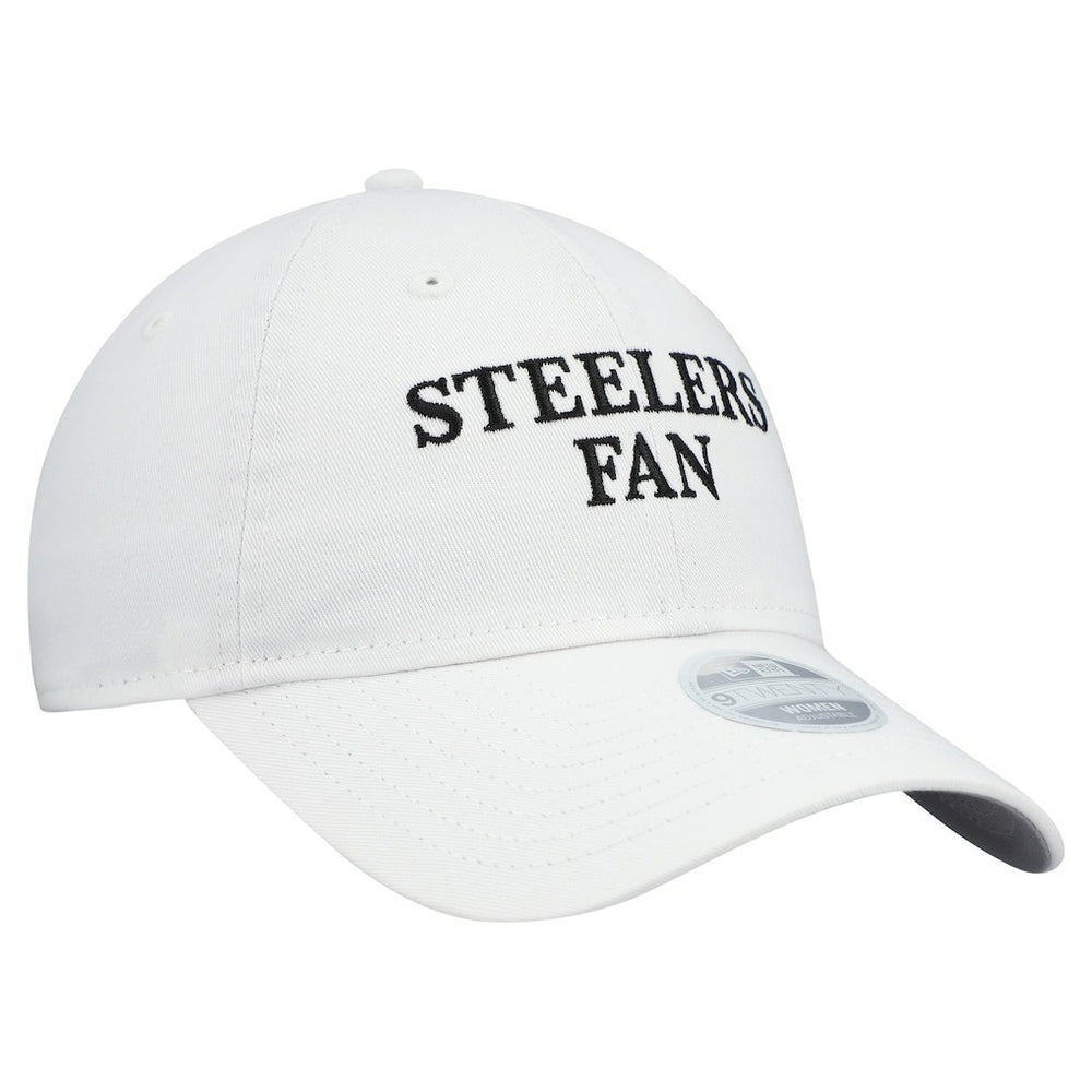 Pittsburgh Steelers New Era Women's Team Fan 9TWENTY Adjustable Hat - White for sale
