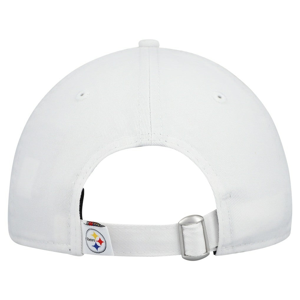 Pittsburgh Steelers New Era Women's Team Fan 9TWENTY Adjustable Hat - White for sale