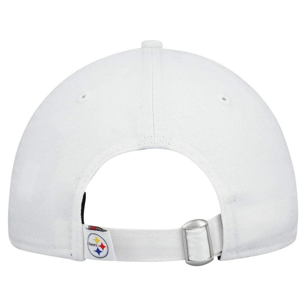 Pittsburgh Steelers New Era Women's Team Fan 9TWENTY Adjustable Hat - White for sale