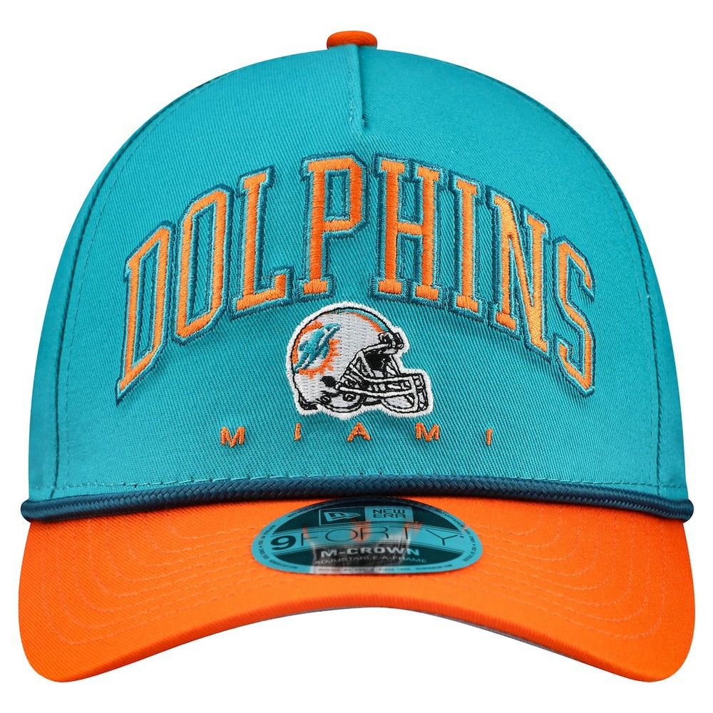 Miami Dolphins New Era Arch COOLERA 9FORTY A-Frame M-Crown Adjustable Hat - Aqua online