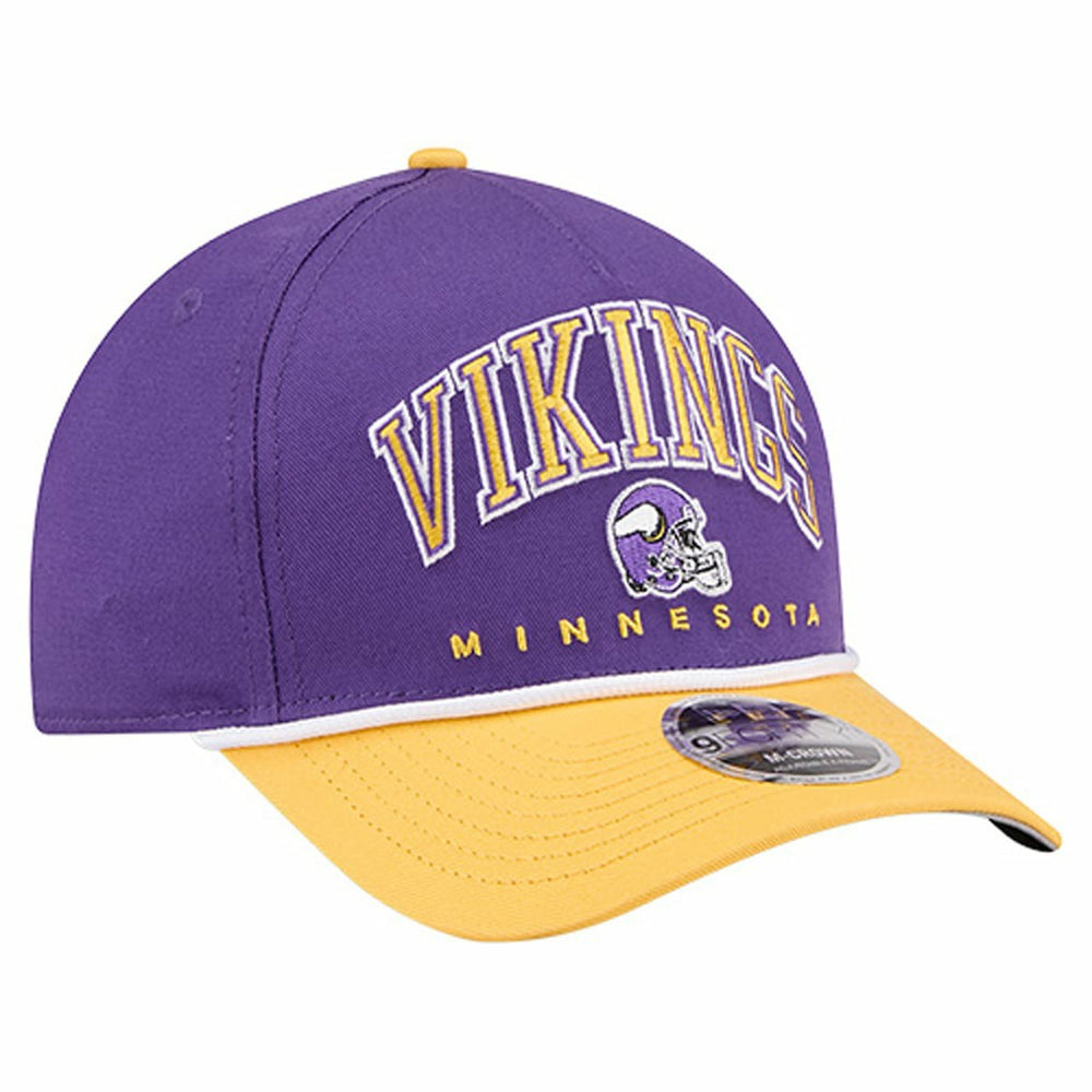 Minnesota Vikings New Era Arch COOLERA 9FORTY A-Frame M-Crown Adjustable Hat - Purple on sale