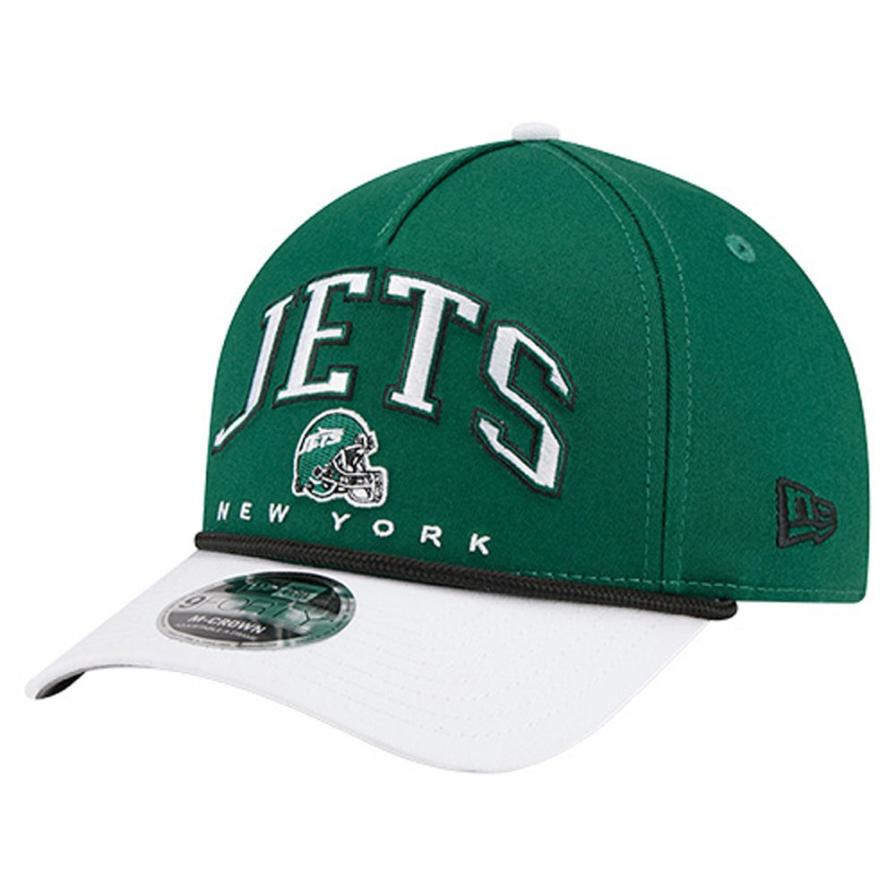 New York Jets New Era Arch COOLERA 9FORTY A-Frame M-Crown Adjustable Hat - Green outlet