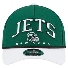 New York Jets New Era Arch COOLERA 9FORTY A-Frame M-Crown Adjustable Hat - Green outlet
