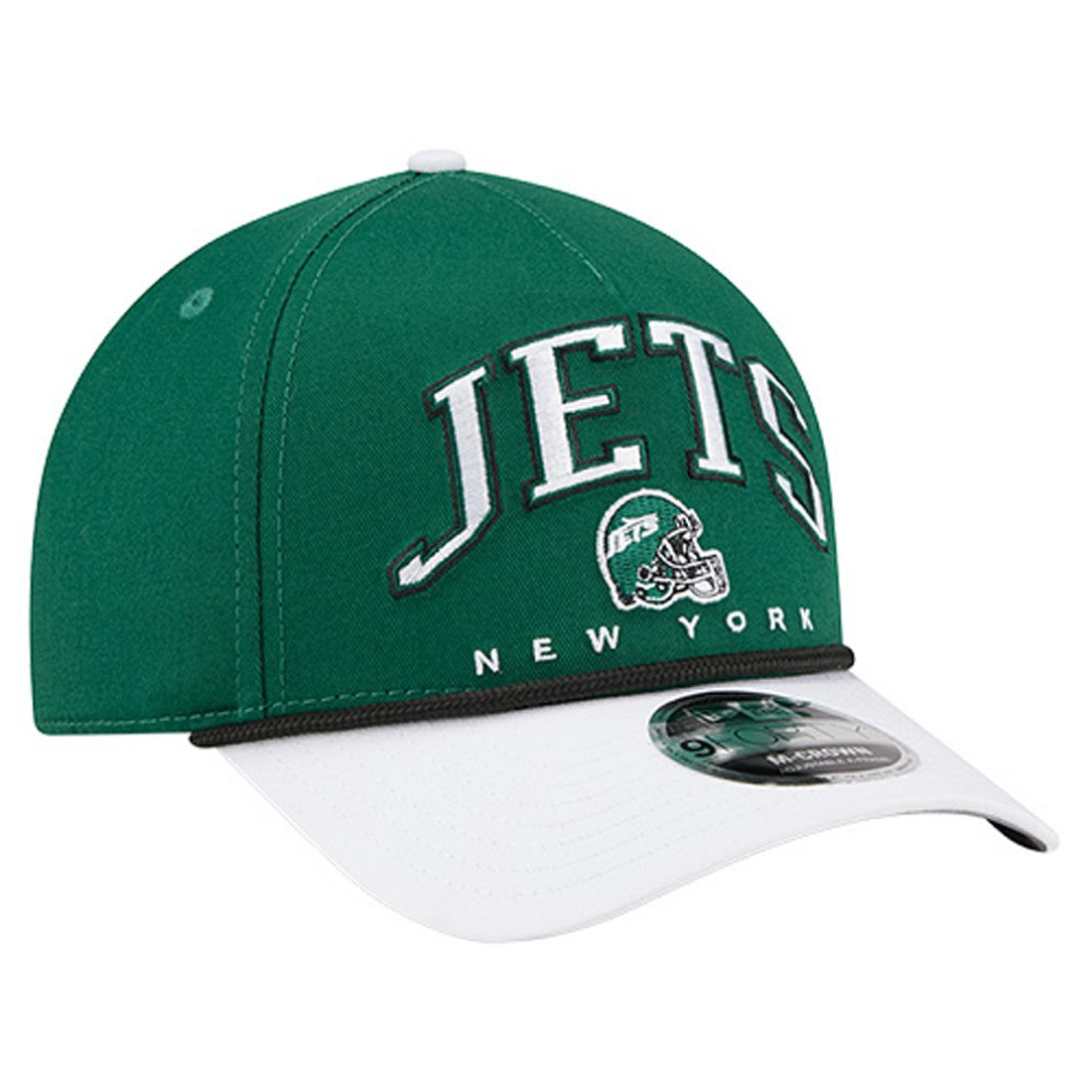 New York Jets New Era Arch COOLERA 9FORTY A-Frame M-Crown Adjustable Hat - Green outlet