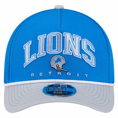 Detroit Lions New Era Throwback Arch COOLERA 9FORTY A-Frame M-Crown Adjustable Hat - Blue on sale