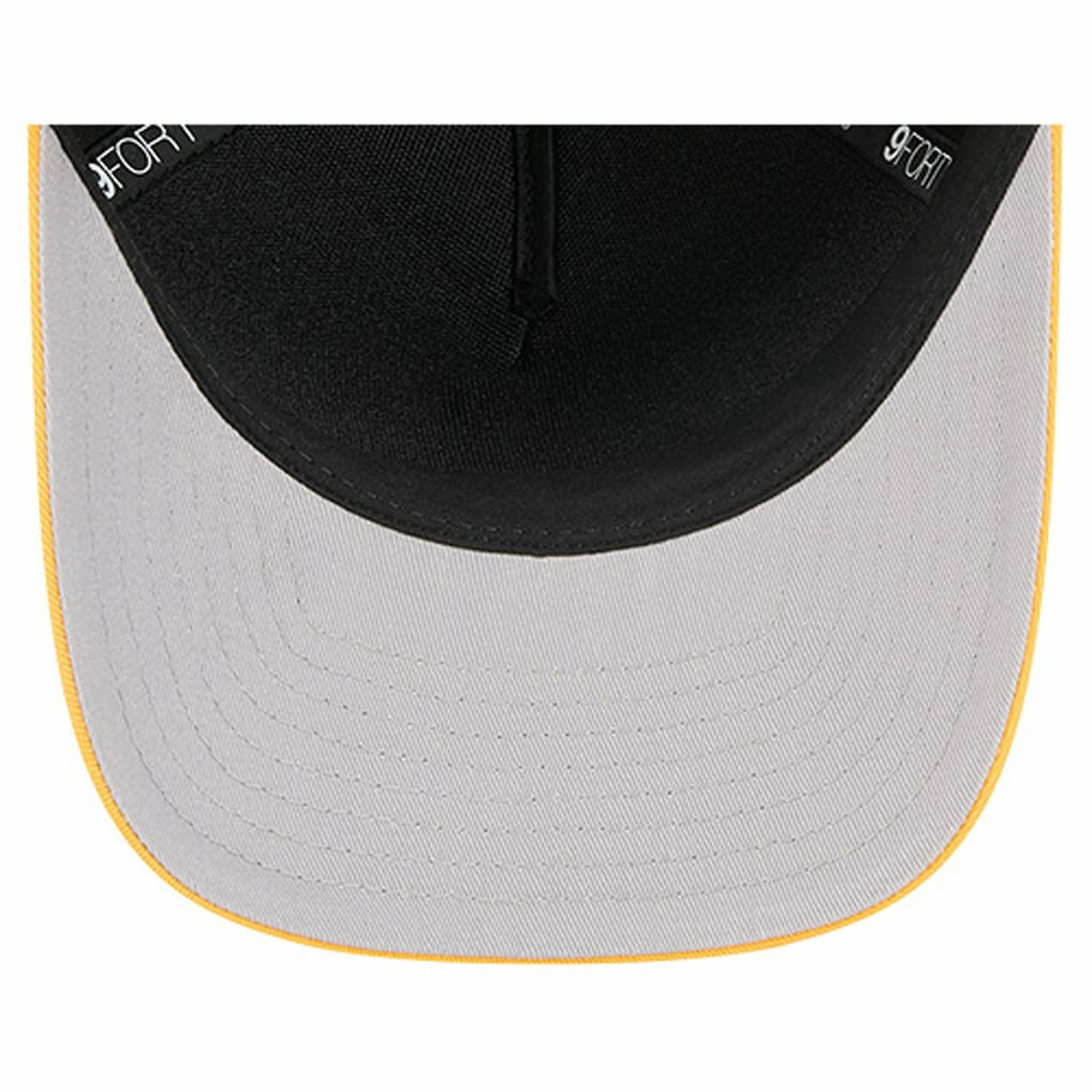 Pittsburgh Steelers New Era Arch COOLERA 9FORTY A-Frame M-Crown Adjustable Hat - Black discount