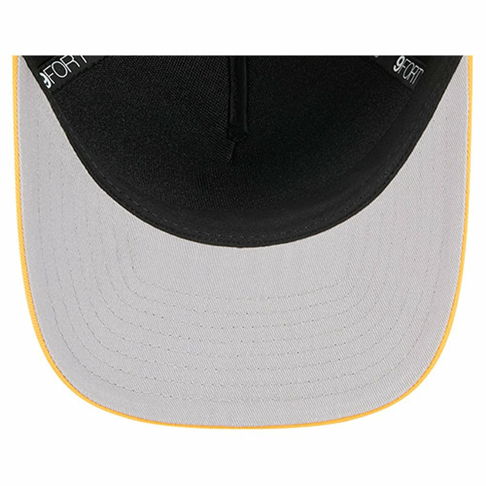 Pittsburgh Steelers New Era Arch COOLERA 9FORTY A-Frame M-Crown Adjustable Hat - Black discount