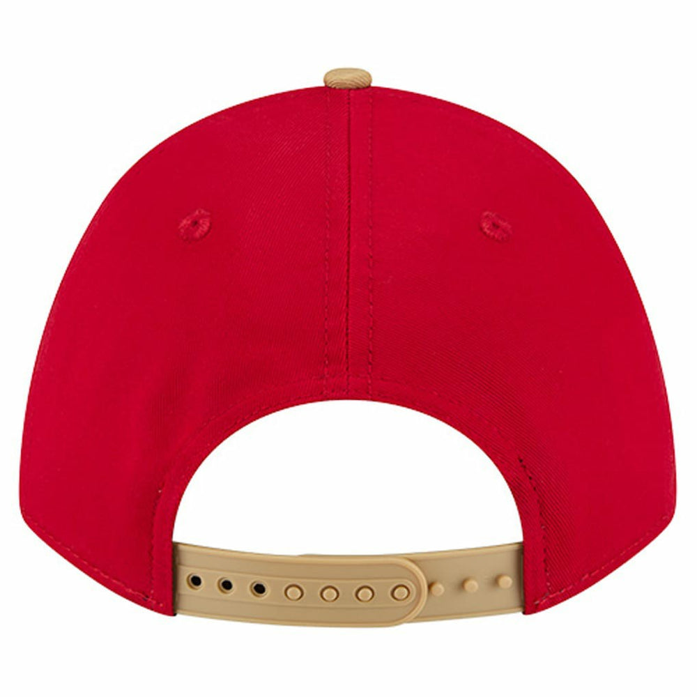 San Francisco 49ers New Era Throwback Arch COOLERA 9FORTY A-Frame M-Crown Adjustable Hat - Scarlet online