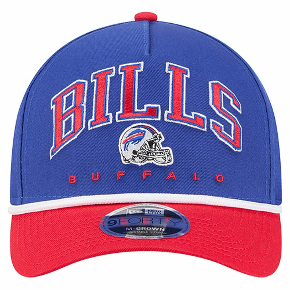 Buffalo Bills New Era Arch COOLERA 9FORTY A-Frame M-Crown Adjustable Hat - Royal for sale