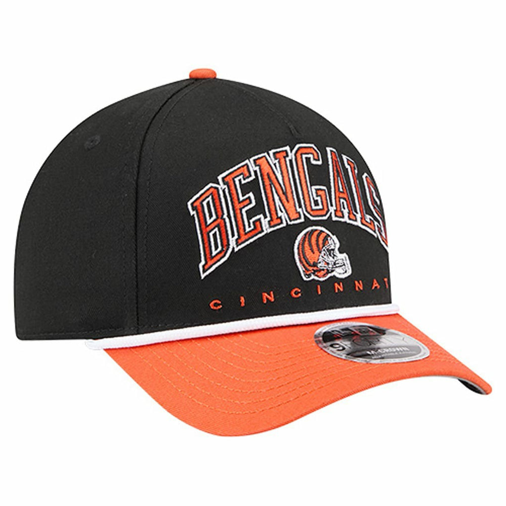 Cincinnati Bengals New Era Arch COOLERA 9FORTY A-Frame M-Crown Adjustable Hat - Black online