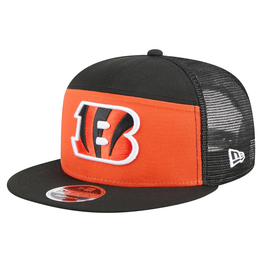 Cincinnati Bengals New Era Outdoor Split Panel 9FIFTY Snapback Hat - Orange/Black for sale