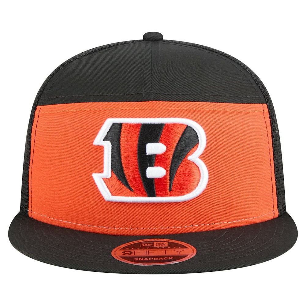 Cincinnati Bengals New Era Outdoor Split Panel 9FIFTY Snapback Hat - Orange/Black for sale