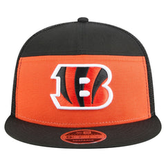 Cincinnati Bengals New Era Outdoor Split Panel 9FIFTY Snapback Hat - Orange/Black for sale