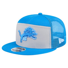 Detroit Lions New Era Outdoor Split Panel 9FIFTY Snapback Hat - Gray/Blue for sale